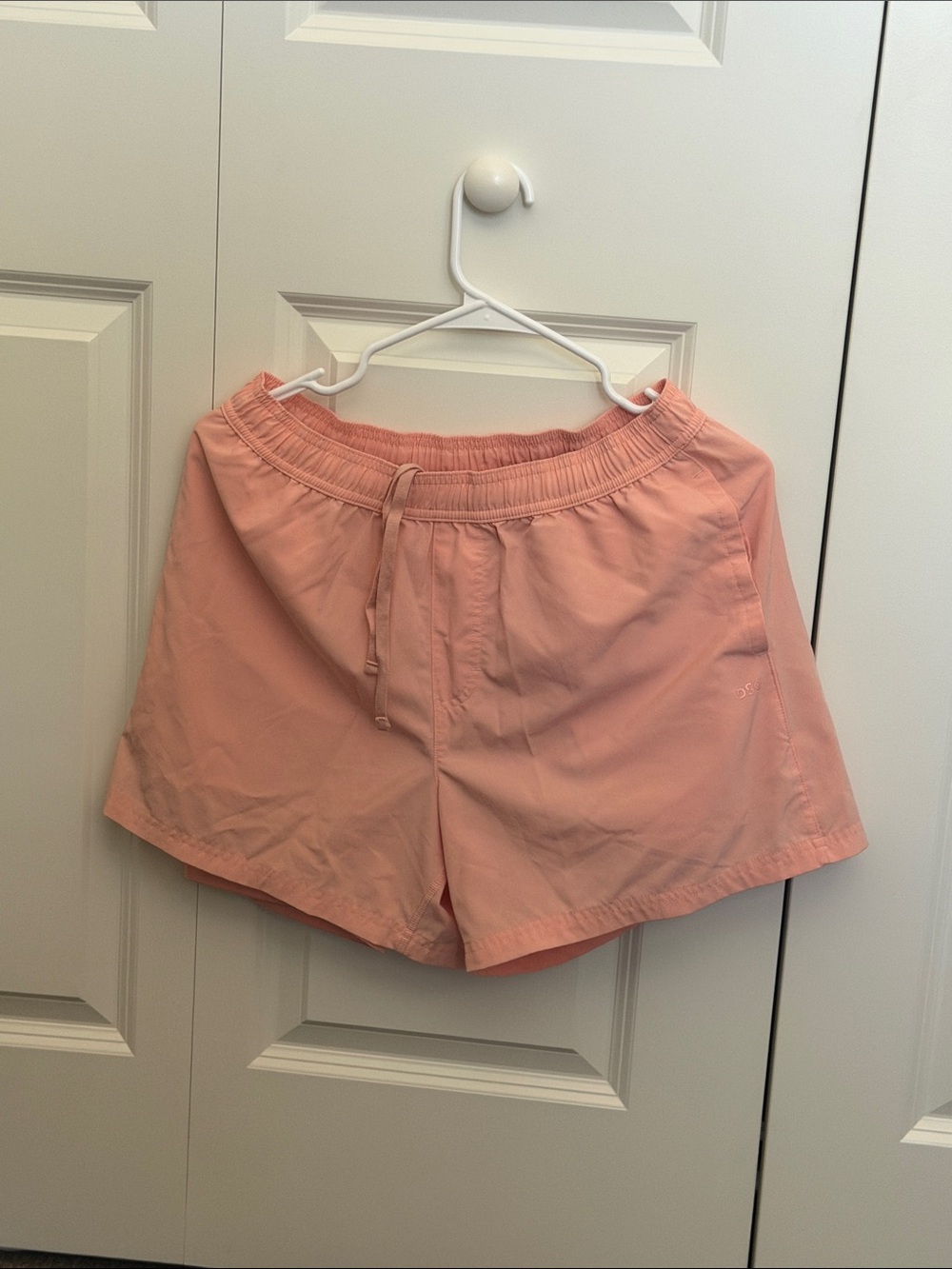 DSG men’s coral Drawstring Athletic Shorts